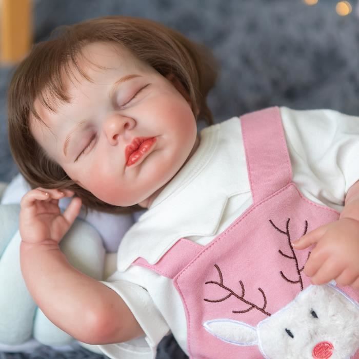 Muñeca Bebe Reborn, Niña Dormida, 49 Cm, Rosalie | Cuotas sin interés