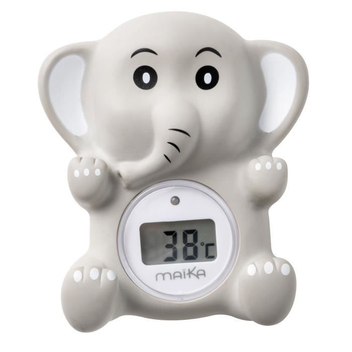 Thermomètre de bain éléphant gris - MAÏKA - Indicateur de température - Pour  bébé - Cdiscount Puériculture & Eveil bébé