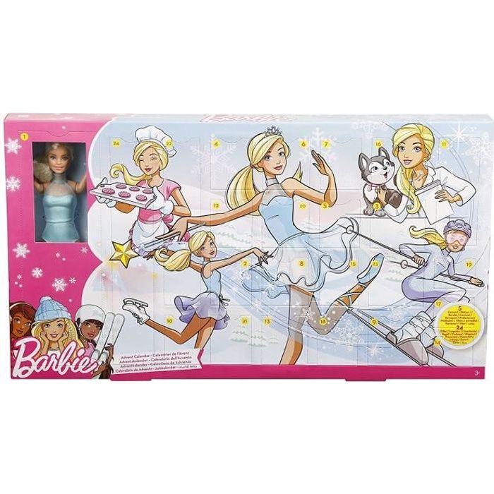 Calendrier de l'avent : Barbie aille Unique Coloris Unique - Cdiscount