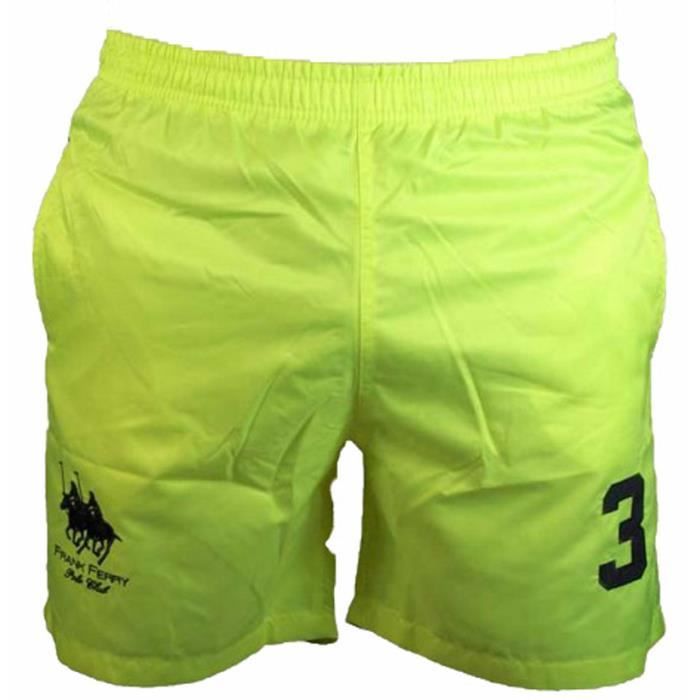Bermuda De Bain Frank Ferry Jaune Fluo Jaune Achat Vente