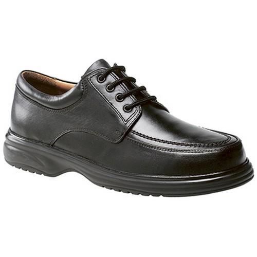 Chaussures De Ville Homme Roamers - Extra Larges - Scratch - Cuir Souple - Idéal Pour Orthèses
