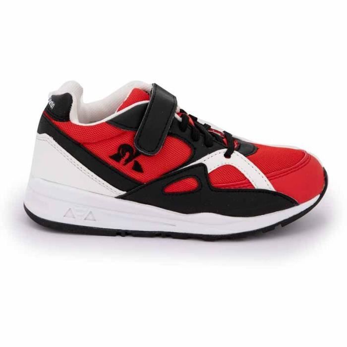 Basket lcs r850 ps rouge Enfant LE COQ SPORTIF Lacets Plat Textile Rouge Cdiscount Chaussures