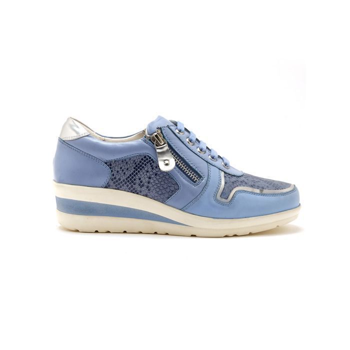 Pédiconfort Baskets aérosemelle cuir femme Pédiconfort