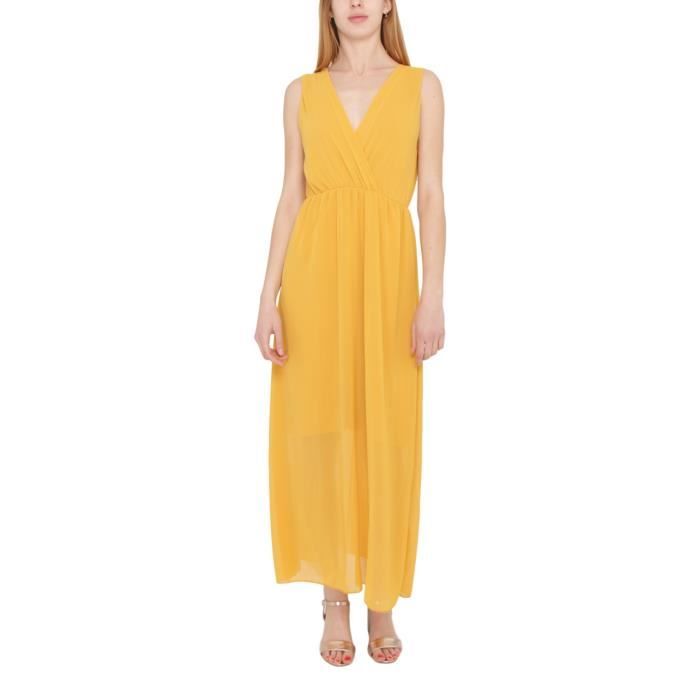 robe moutarde femme