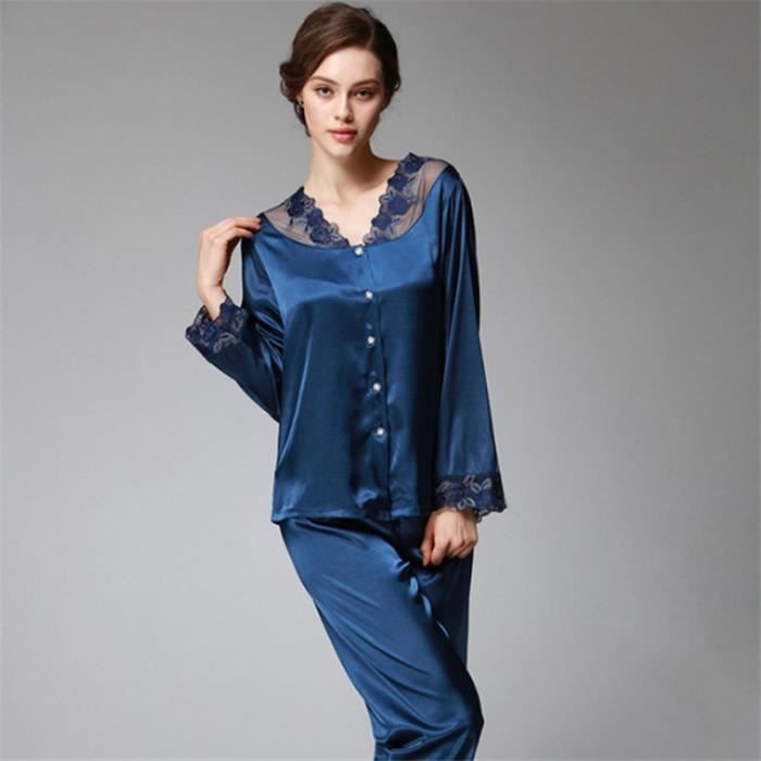 Pyjama femme best sale satin grande taille
