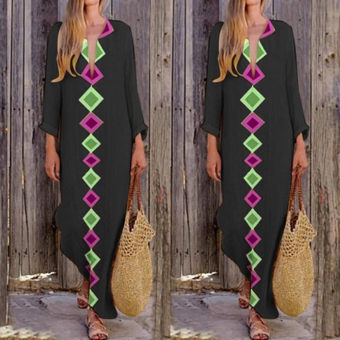 Chemises à Manches Longues Pour Femme - Col Rond - Fente Latérale