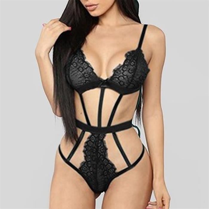 Body effet harnais et maille transparente main image 1