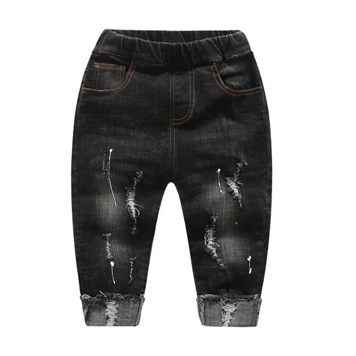 Jeans Skinny Fille SQUEEZE Bleu Déchiré Orné - Taille 10 Ans (10 Ans) - Neuf Avec étiquette
