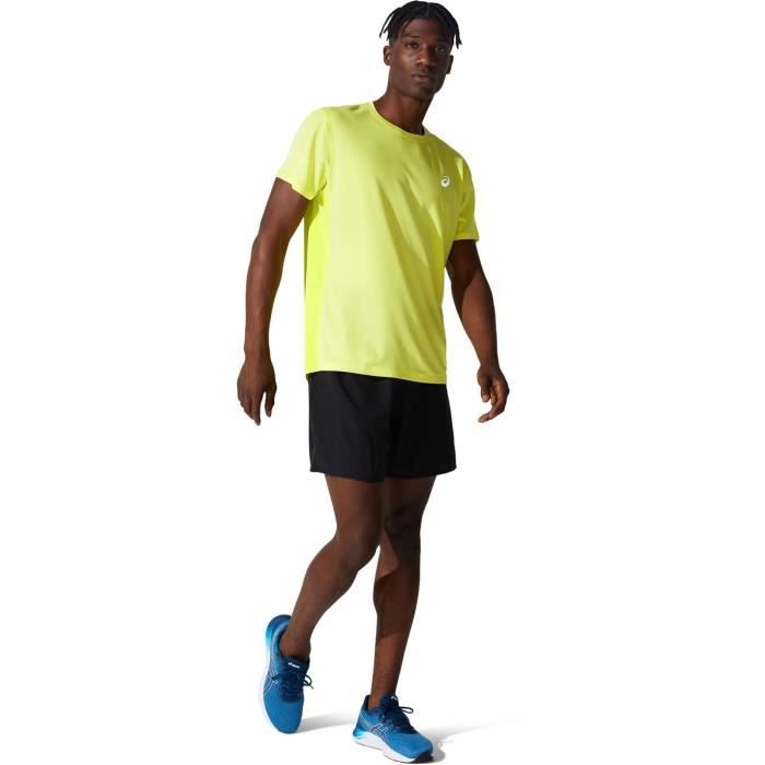 Asics t shirt homme jaune hot sale
