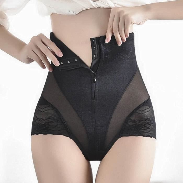 Culotte Gainante Femme Wiepux - Shorty Taille Haute, Ventre Plat Invisible - Anti-frottement, Dentelle - Pour Une Silhouette Lissée - 2