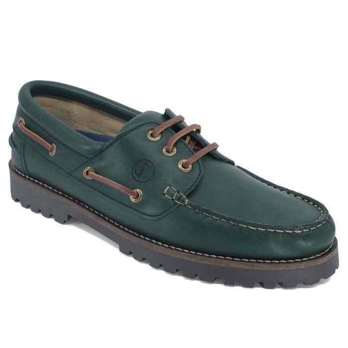 Chaussure bateau verte shop