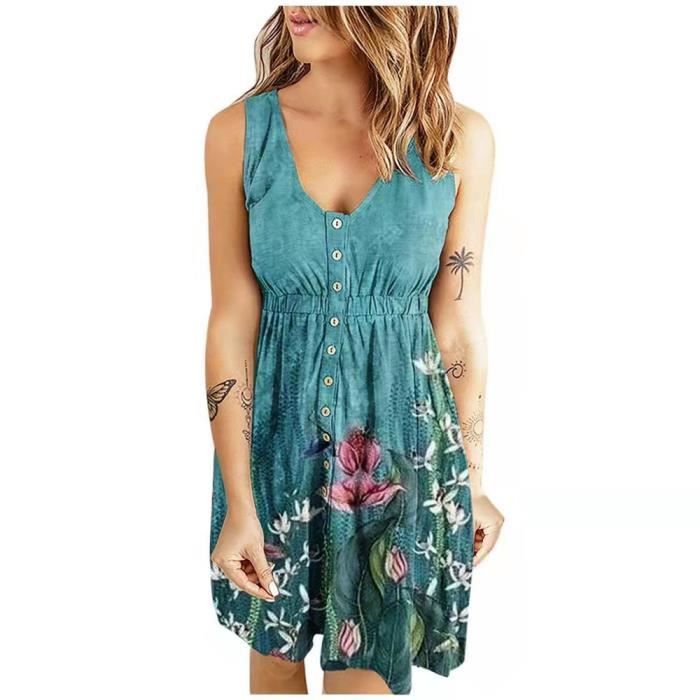Robe imprimé en vrac vert femme cargo Grande VêTements QW390 Vert ...