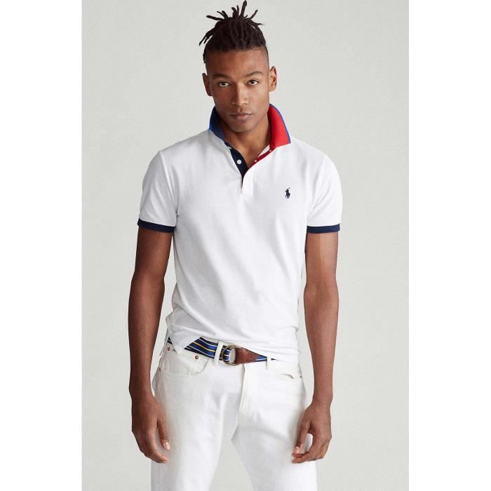 T-Shirt Polo Ralph Lauren Sport Blanc Homme Blanc - Cdiscount Prêt