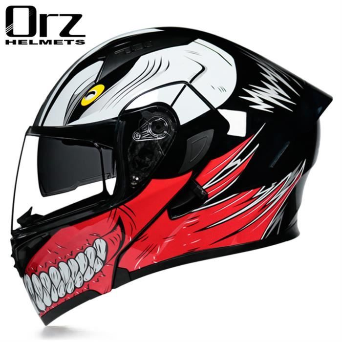 Casque Moto Modulable VIRTUE – Intégral & Double Visière – Homologué DOT – Neuf
