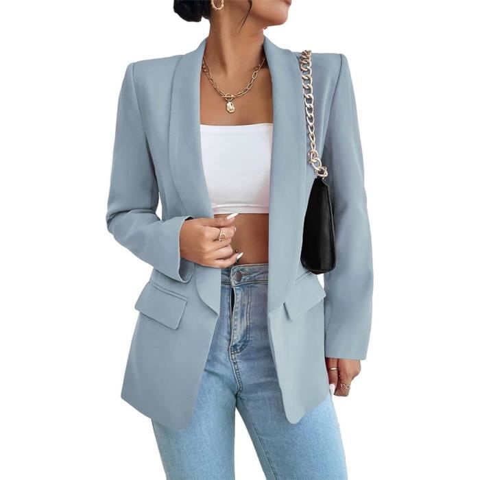 Veste longue sans col clearance femme