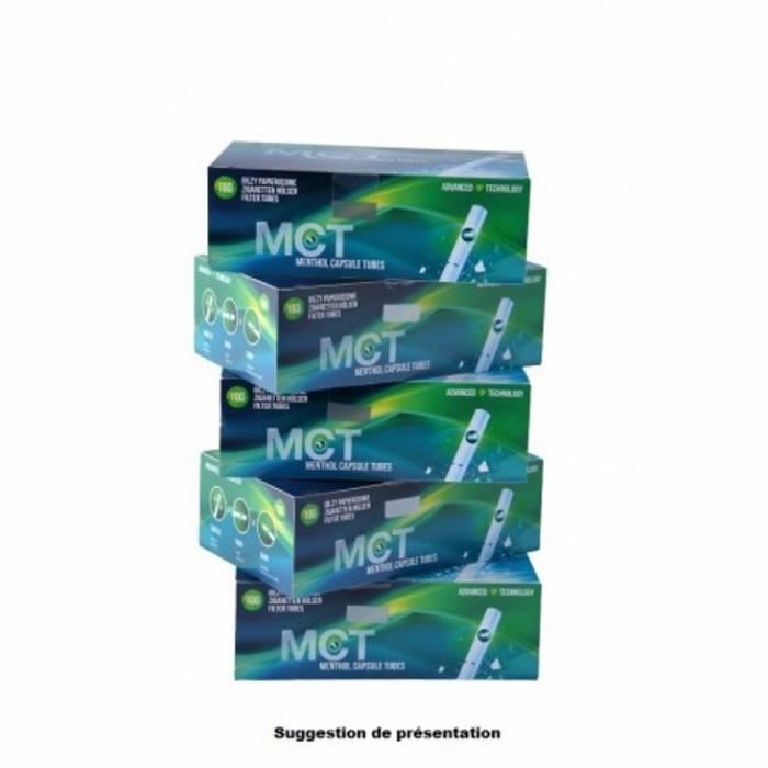 marque generique - Boîte de 100 Tubes à cigarette MCT Menthol avec