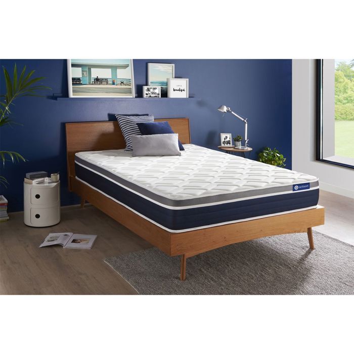 Matelas 160x200 cm Ressorts ensachés et Mémoire de forme - Actiflex Confort