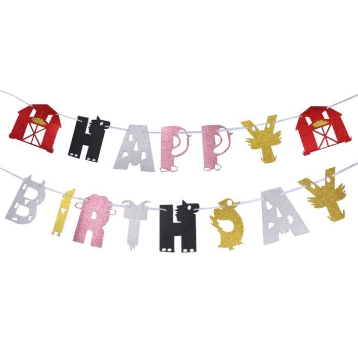 2 Ensembles Theme Bebe 1er Anniversaire Decoratif Banniere Ensemble Banderole Banniere Guirlande Hors Noel Cdiscount Maison