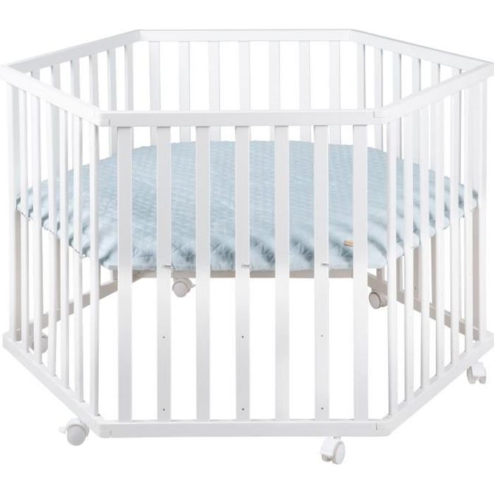 Roba Parc Bebe Roba Style 3 Positions Tapis De Parc Bleu Clair Et 6 Roues Bois Blanc Cdiscount Puericulture Eveil Bebe