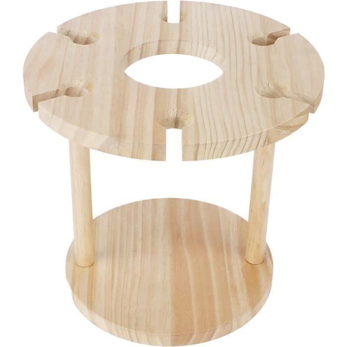 OKUMEYR Support Métal Pour Bouteilles De Vin Et Whisky Présentoir Décoratif à Deux Compartiments Pour Rangement Et Exposition De Bouteilles Étagère