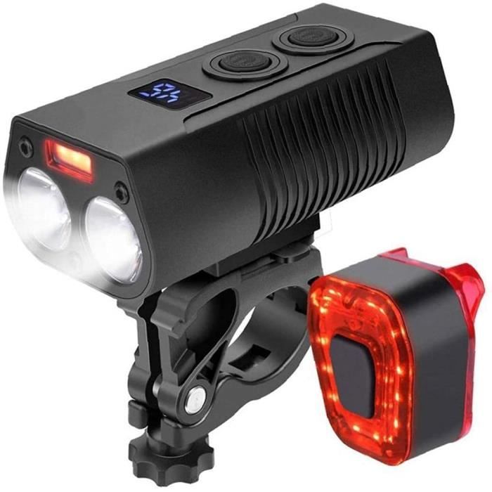 Barre LED Vélo Puissante 6 LEDs - 5000mAh Rechargeable - Étanche - Phare Avant Vélo