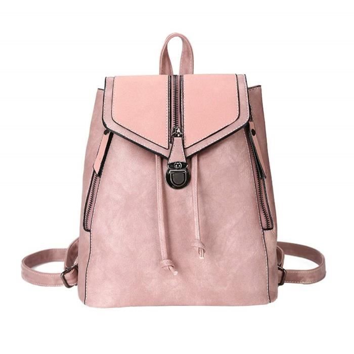 Sacs A Dos Femmes Mode En Cuir Souple Casual Petit Seau Sac A Bandouliererose Achat Vente Sac A Dos 7659602066681 Cdiscount