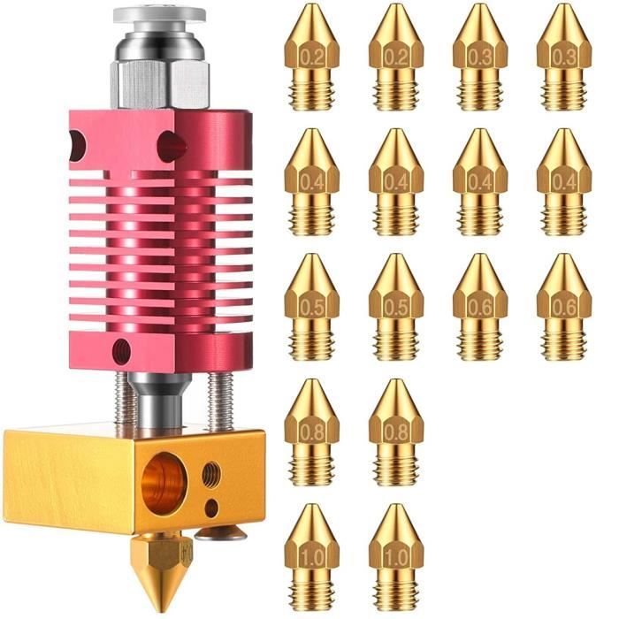 RHO-kit de nettoyage de buse d'imprimante 3D 38 Pièces Kit de Buses D'extrudeuse D'imprimante 3D