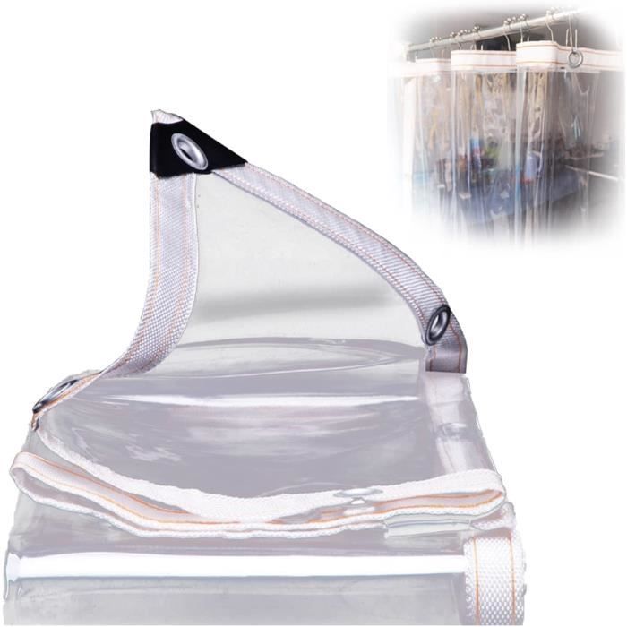 Bâche De Couverture étanche Protection En PE Avec Oeillets 3x5 M 260 G M2 Bleu