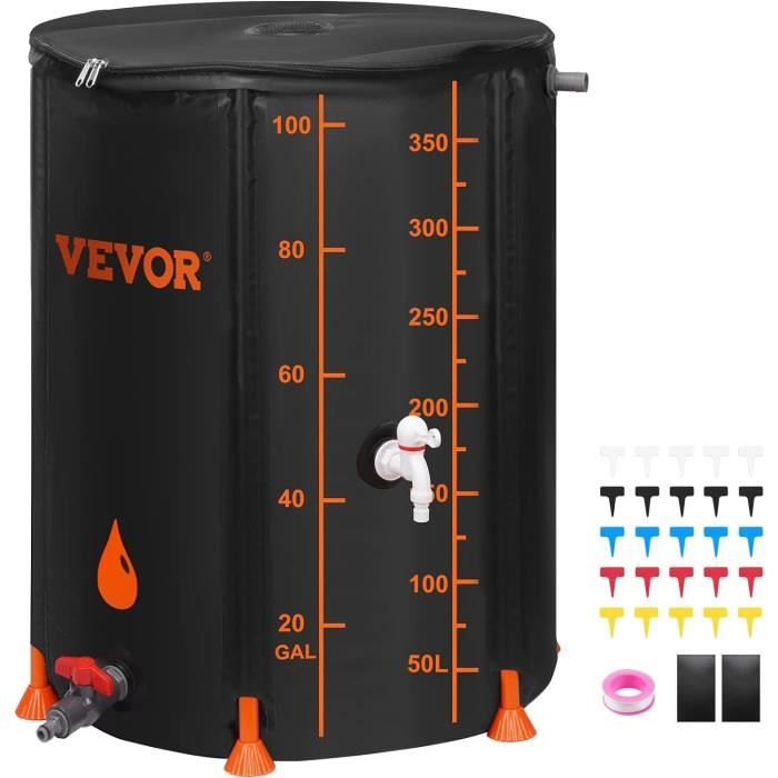 VEVOR Réservoir d'Eau Souple 1000 L Vessie de Stockage Eau Pliable, Sac