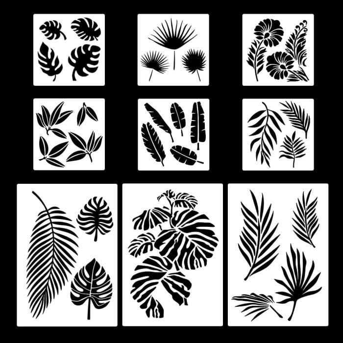Pochoir de Peinture pour Enfants, Estampage Décoratif Ou Modèle A4, Outils de Coloriage pour Cartes de Gâteau, Printemps