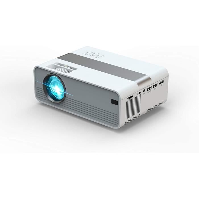 Technaxx Mini Videoprojecteur avec Lecteur Multimedia - Portable Mini Projecteur TX-127