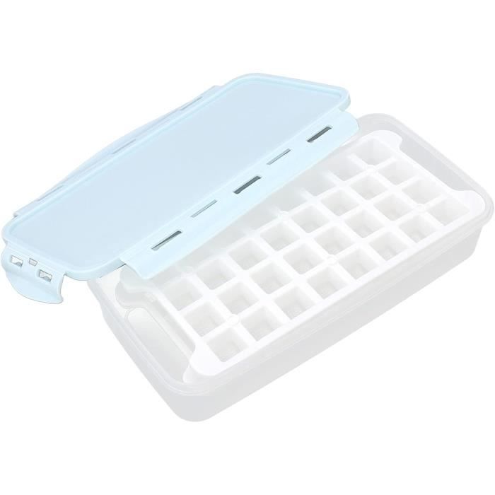 Bac à Glaçons Silicone 64 Cubes Avec Couvercle Et Boîte – Sans BPA, Démoulage Facile, Double Couche – Pour Whisky, Cocktails, Smoothies