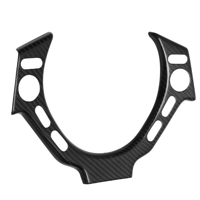 Cadre De Bouton De Volant En ABS Style Fibre De Carbone Pour BMW Série 1/3 E90 E92 E93 E82 E87