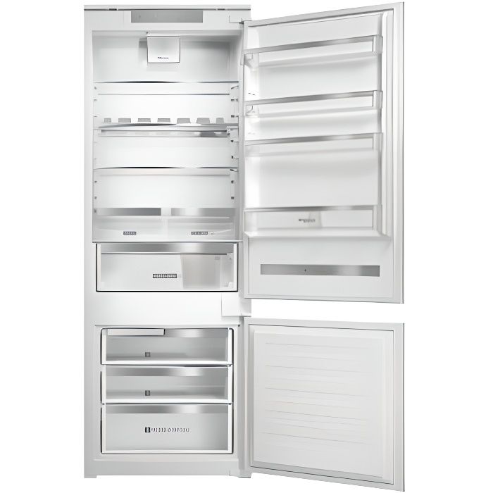 WHIRLPOOL Réfrigérateur congélateur encastrable SP408011 XXL, 400 litres, largeur 69 cm