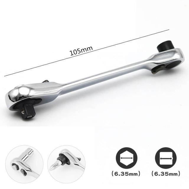 Clé à Cliquet Miniature 1/4 De Pouce (6.35 Mm) - Pratique Pour Les Travaux En Petits Espaces