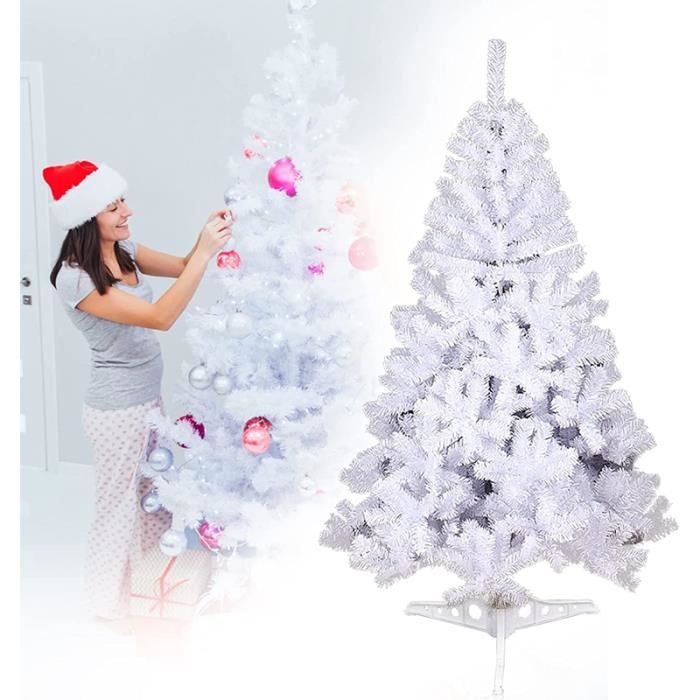 Sapin de Noël artificiel de 120 cm avec 200 pointes En PVC ignifuge