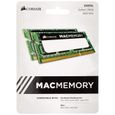 CORSAIR Mémoire PC DDR3 - SODIMM 16GB - 1600MHz - CAS 11 - Apple Qualified Mid 2012 Macbook Pro (CMSA16GX3M2A1600C11)-1