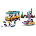 LEGO® 41681 Friends Le camping-car et le voilier de la forêt – Jeu d’aventure avec Jouet Bateau et Figurine Raton-Laveur-1