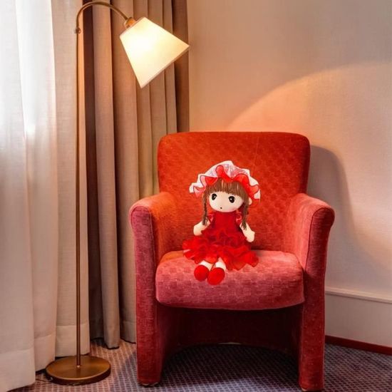 Poupée Oreiller En Peluche – Bébé Fille 40-50 Cm – Coton Doux – Cadeau Naissance, Noël, Anniversaire – Lavable