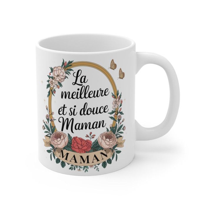 Mug Tasse "La Meilleure et si Douce Maman" – Cadeau Tendre et Élégant ...
