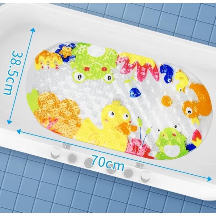 Tapis De Bain Bébé Antidérapant Avec Indicateur Température 37°C - 69x40 Cm, Motif Ourson - DBb Remond - 8