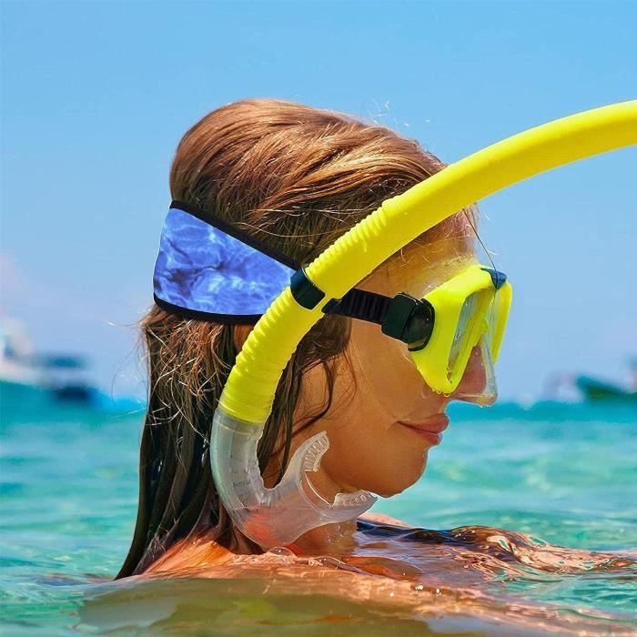 2 Sangles De Masque De Plongée En Silicone - Noire Et Transparente - Universelle Pour Snorkeling Et Natation