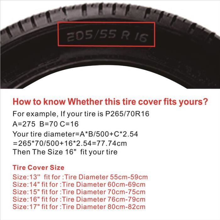 Couverture universelle de pneu de secours en cuir PU, pièces de décoration pour voiture 1/10 RC (B
