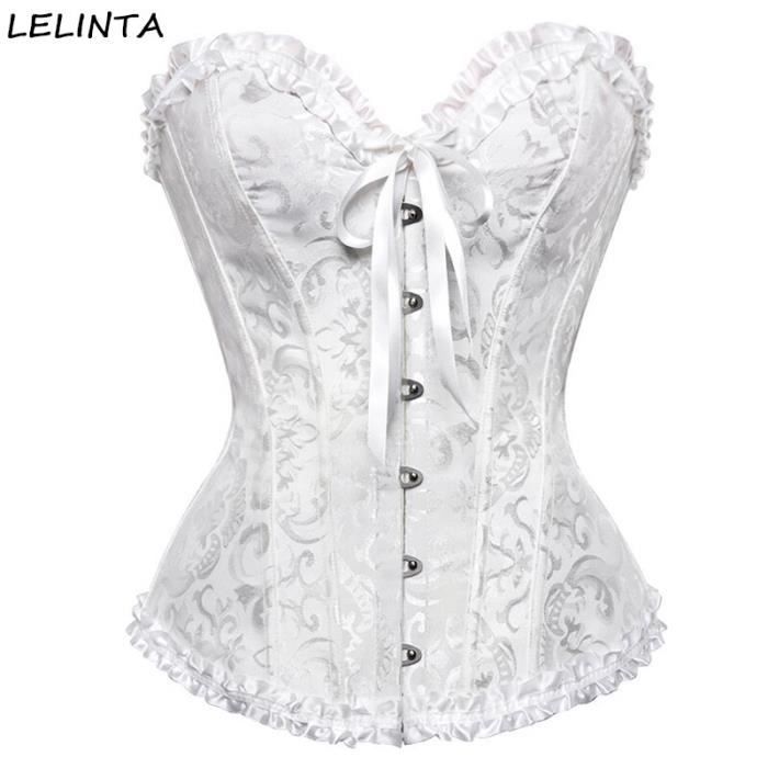 Corset Taille Lace Up Grande Taille E-girl Acier Désossé - Top Corset Femme C686 Pour Silhouette Parfaite