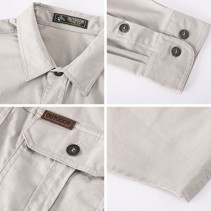 Chemise homme en velours côtelé, Bleu-gris | Manufactum