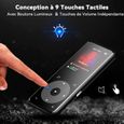 AGPTEK 8Go Lecteur MP3 Bluetooth 5.3 avec Haut-Parleur 1.8" Écran Lecteur Musique en Métal avec Son sans Perte/Bouton Tactile/Radio-2