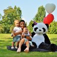 Peluche panda géante 130 cm ultra moelleuse et très douce, idéal en cadeaux de mariage, baptême ou anniversaire-2