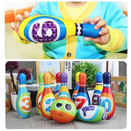 Lot De 12 Bowling Pour Enfants, Avec Bowling Et Sac De Transport