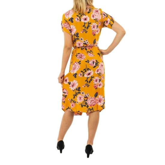 robe vero moda jaune