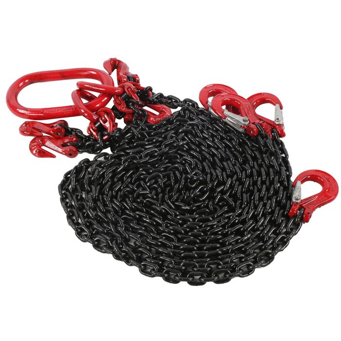 Élingue De Levage Chaine 2 Brins Crochets Automatiques Et Raccourcisseurs Grade 100